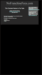 Mobile Screenshot of nofranchisefees.com